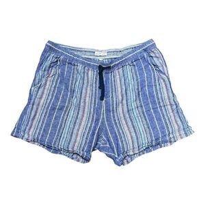 Juniper + Lime Striped Drawstring Shorts Size L